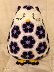 Motifli Baykuş Yastık Yapılışı 20