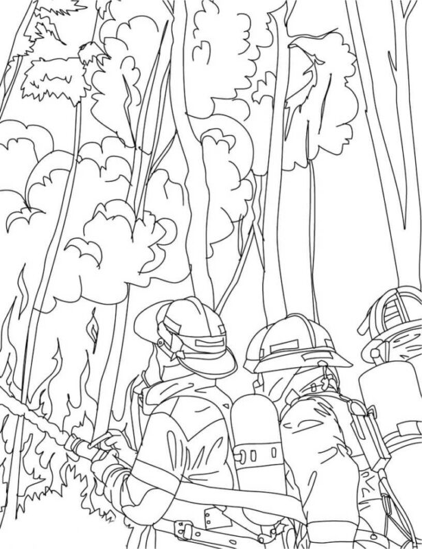 Yangın Haftası Boyama Sayfaları 9