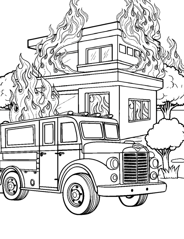 Yangın Haftası Boyama Sayfaları 24