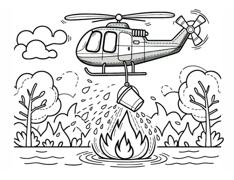 Yangın Haftası Boyama Sayfaları 29