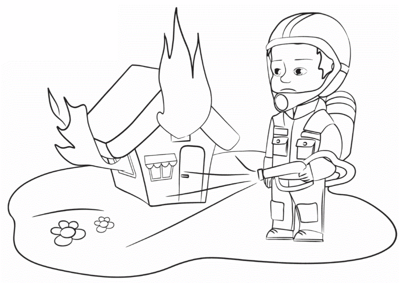 Yangın Haftası Boyama Sayfaları 32