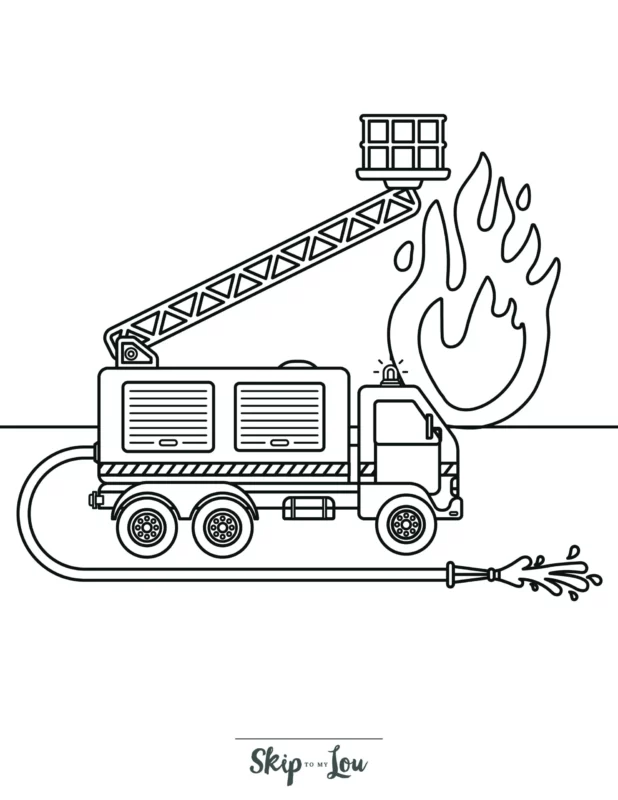 Yangın Haftası Boyama Sayfaları 53