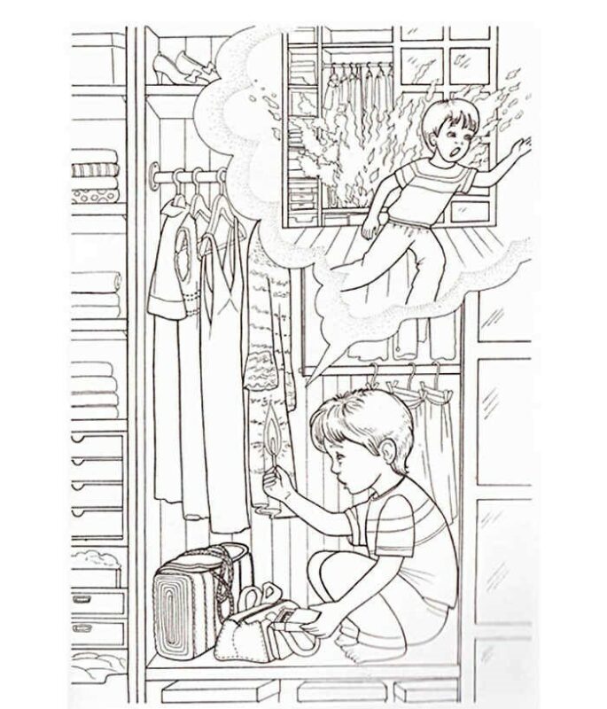 Yangın Haftası Boyama Sayfaları