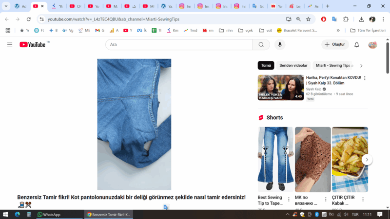 Ağı Yırtılan Kot Pantolon Nasıl Tamir Edilir? 1