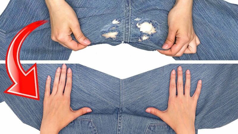 Ağı Yırtılan Kot Pantolon Nasıl Tamir Edilir? 2