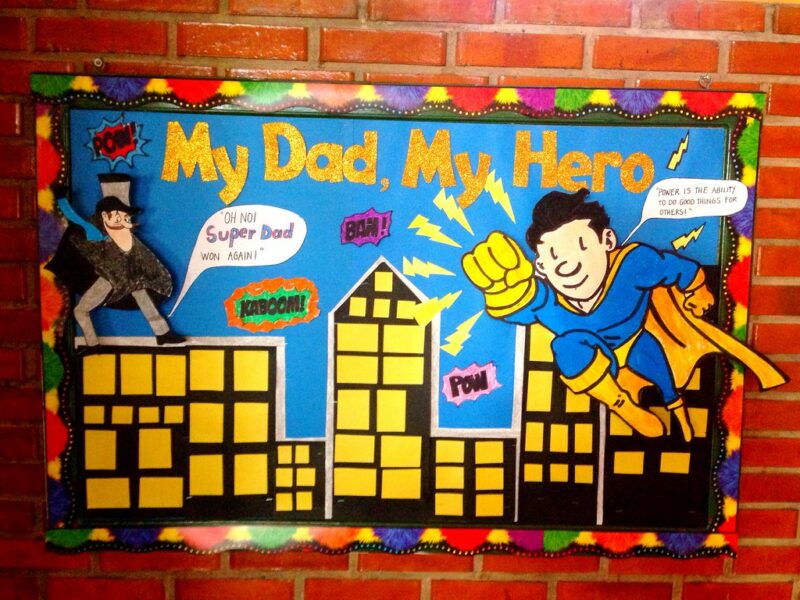 Okul Öncesi Babalar Günü Pano Örnekleri 15