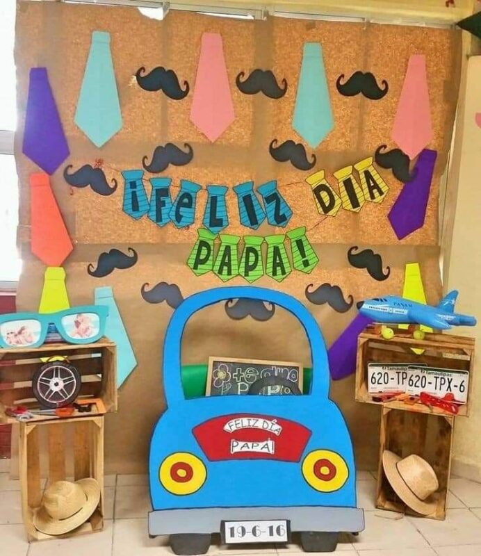 Okul Öncesi Babalar Günü Pano Örnekleri 17