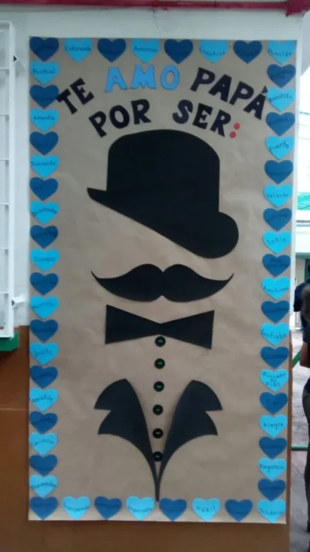 Okul Öncesi Babalar Günü Pano Örnekleri 32