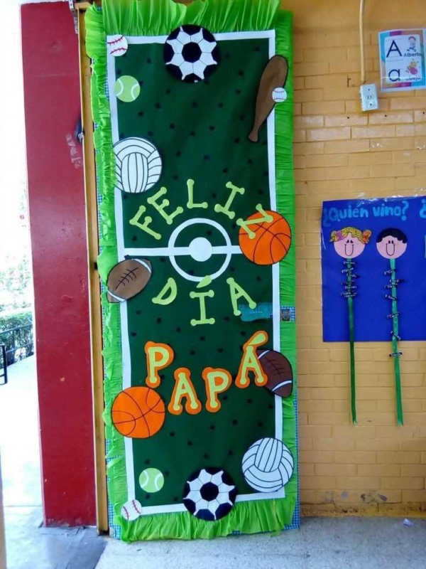 Okul Öncesi Babalar Günü Pano Örnekleri 39