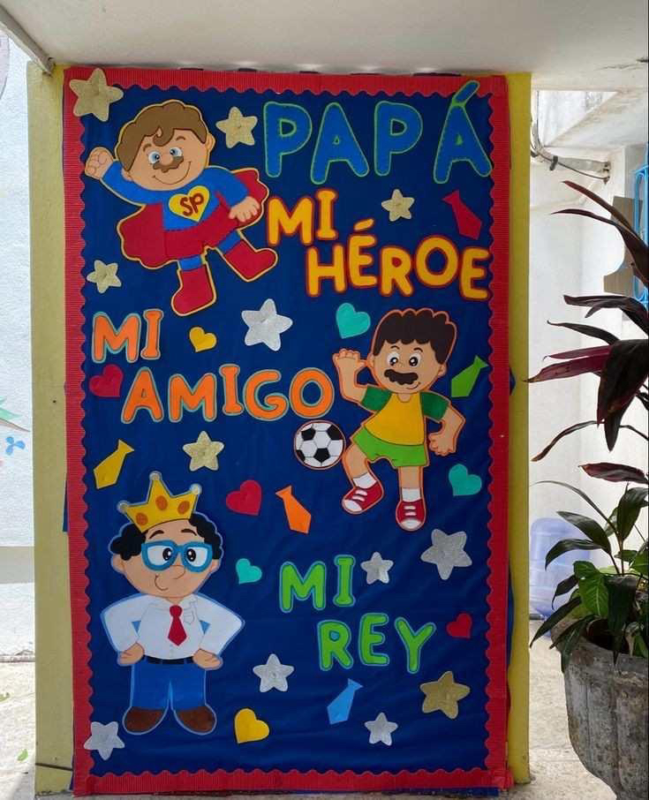 Okul Öncesi Babalar Günü Pano Örnekleri 45