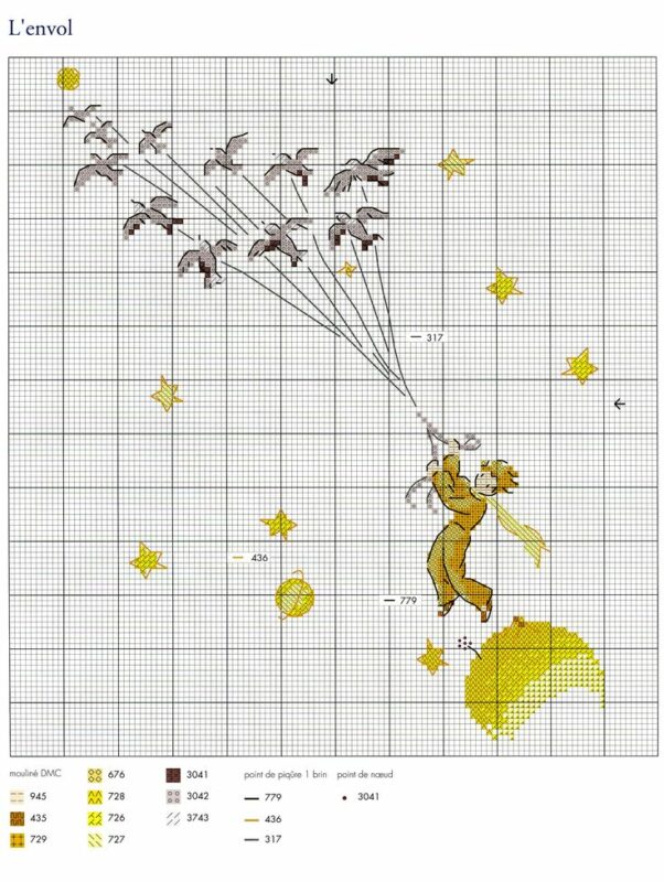 Küçük Prens Kanaviçe Etamin Şablonları 14