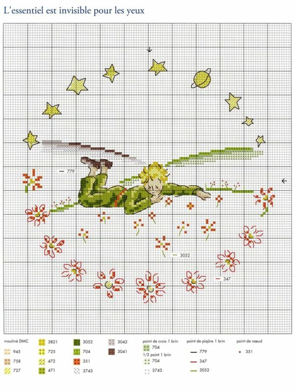 Küçük Prens Kanaviçe Etamin Şablonları 30