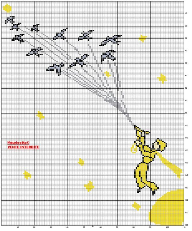 Küçük Prens Kanaviçe Etamin Şablonları 50