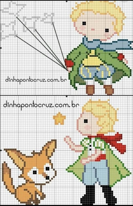 Küçük Prens Kanaviçe Etamin Şablonları 56