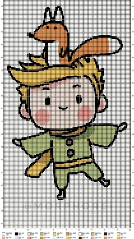 Küçük Prens Kanaviçe Etamin Şablonları 7