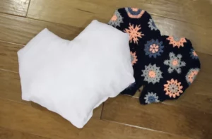 Afrika Menekşesi Kalp Yastık Yapılışı 10