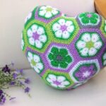 Afrika Menekşesi Kalp Yastık Yapılışı 14