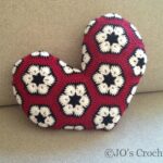 Afrika Menekşesi Kalp Yastık Yapılışı 2