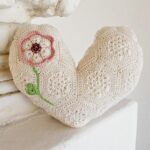 Afrika Menekşesi Kalp Yastık Yapılışı 5