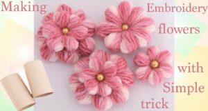 Basit Yöntemle 2 Katlı Puf Çiçek Nasıl Yapılır?