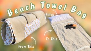 Havluya Dönüşen Çanta Nasıl Dikilir? 1