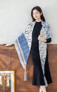 Asimetrik Örgü Şal Yapılışı