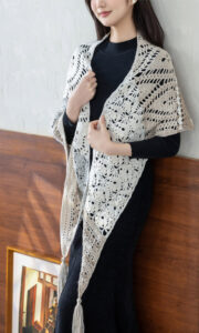 Asimetrik Örgü Şal Yapılışı 2