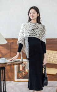 Asimetrik Örgü Şal Yapılışı 3