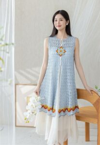 Dantel Örgü Yelek Yapılışı 5