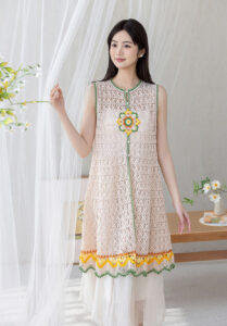 Dantel Örgü Yelek Yapılışı 6