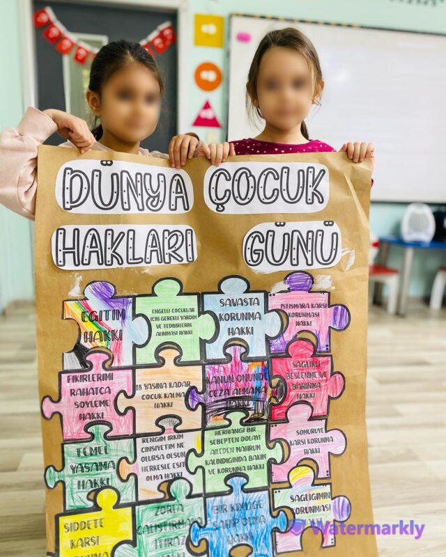 Dünya Çocuk Hakları Günü Okul Öncesi Sanat Etkinlikleri 17