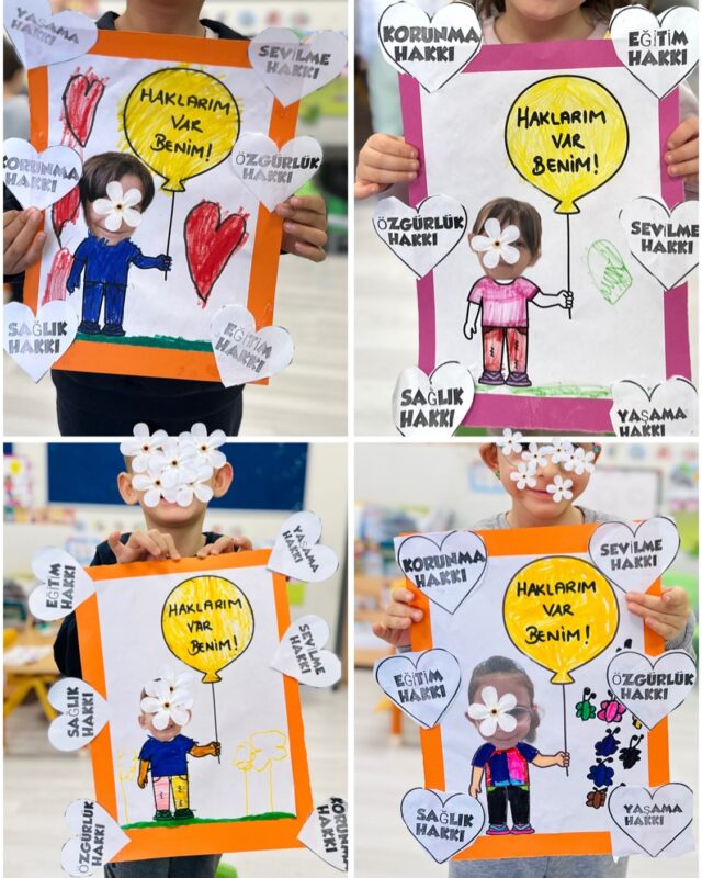 Dünya Çocuk Hakları Günü Okul Öncesi Sanat Etkinlikleri 33
