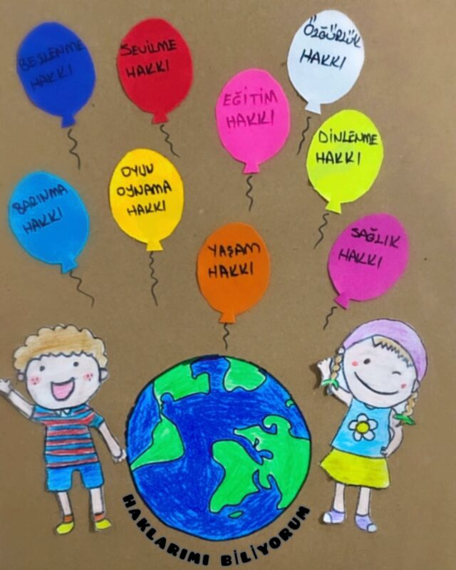 Dünya Çocuk Hakları Günü Okul Öncesi Sanat Etkinlikleri 34