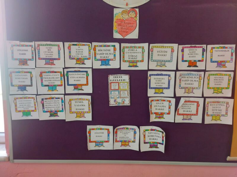 Dünya Çocuk Hakları Günü Okul Öncesi Sanat Etkinlikleri 4