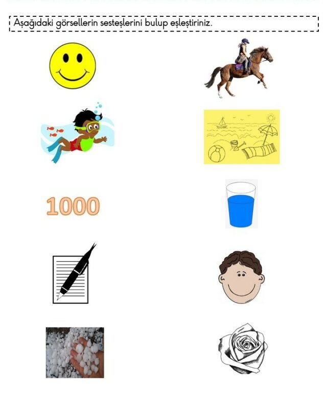 Eş Sesli Kelimeler Etkinlikleri 23