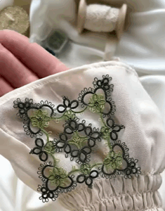 Mekik Oyası Boncuklu Kare Motif Yapılışı 1