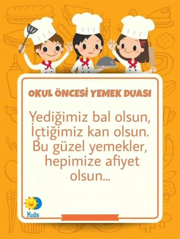 Okul Öncesi Yemek Duası 44