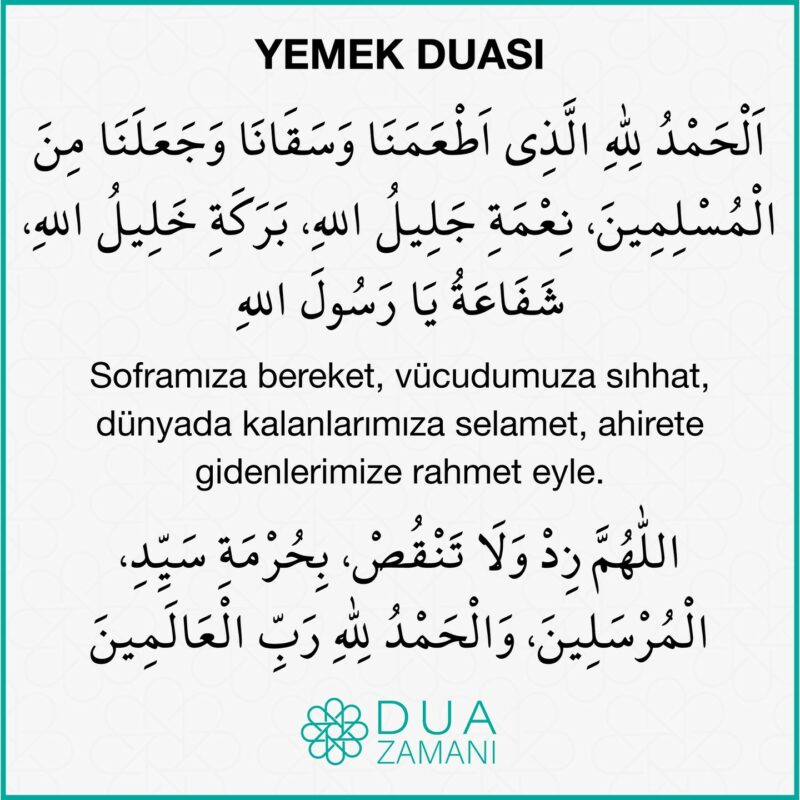 Okul Öncesi Yemek Duası 53