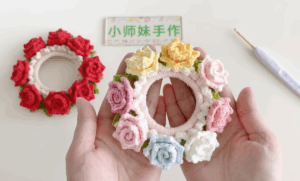 Örgü Gül Toka Yapılışı 1