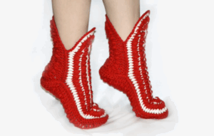 3 Parçadan Örgü Bot Yapılışı 1