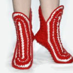 3 Parçadan Örgü Bot Yapılışı 2