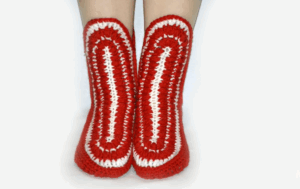 3 Parçadan Örgü Bot Yapılışı 3