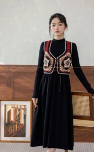 Tığ İşi Motifli Örgü Yelek Yapılışı 1