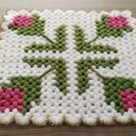 Çiçekli Kare lif Yapılışı