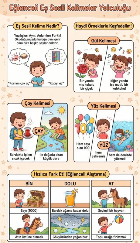 Eş Sesli Kelimeler Etkinlikleri 29