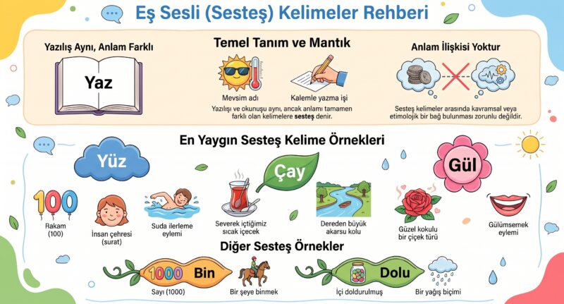 Eş Sesli Kelimeler Etkinlikleri 5