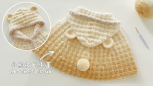 Degrade Kapüşonlu Panço Yapılışı