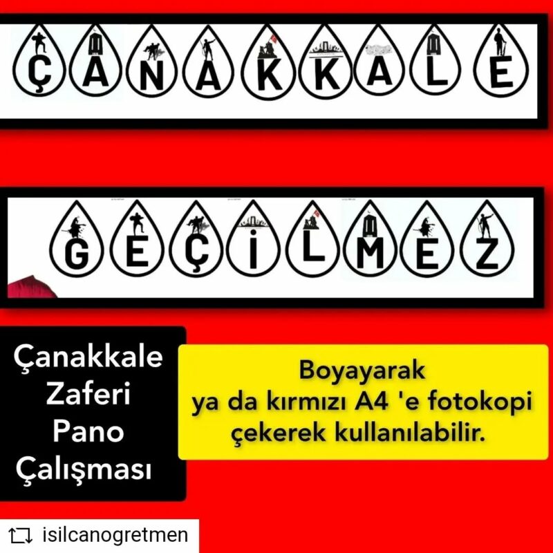 18 Mart Çanakkale Zaferi Pano Örnekleri 20