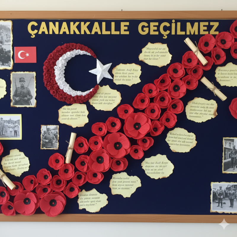 18 Mart Çanakkale Zaferi Pano Örnekleri 37