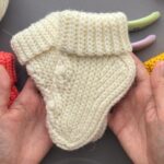 Baklava Desenli Bebek Patiği Yapılışı 3